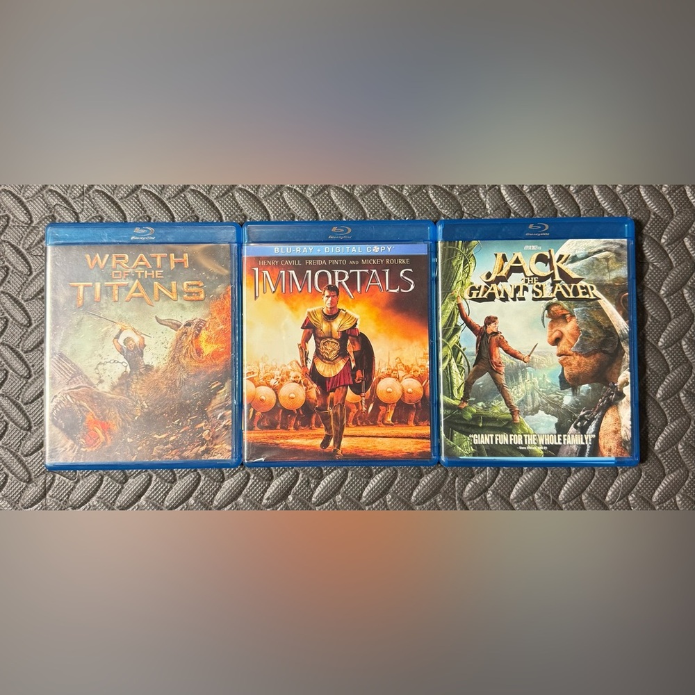 Blu-ray Movie Collection: Wrath of the Titans, Immortals, Jack the Giant Slayer